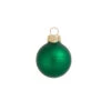 4ct Green Matte Glass Christmas Ball Ornaments 4.75" (120mm)