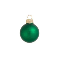 Matte Green Xmas Glass Ball Christmas Ornament 7" (180mm)