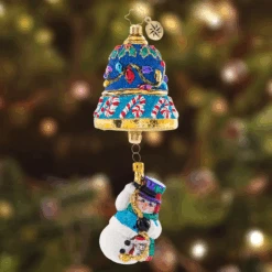 Christopher Radko Frosty Ringer Glass Christmas Ornament 1021370 7 Christopher Radko Frosty Ringer Glass Christmas Ornament 1021370 -Christmas Decoration Store 1021370 1 25912.1684767333