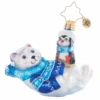 Christopher Radko Perfect Polar Pals Gem Glass Christmas Ornament 1021406 -Christmas Decoration Store 1021406 2 73579.1684253238