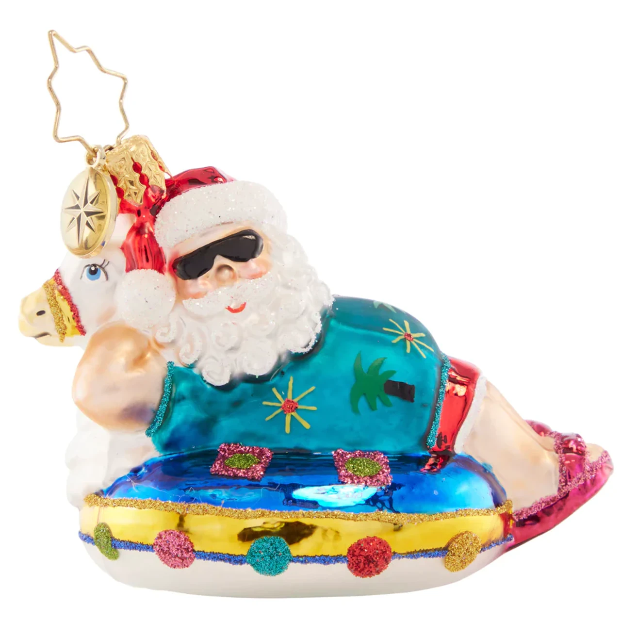 Christopher Radko Ho-Ho-Holiday In The Sun Gem Glass Christmas Ornament 1021431 3 Christopher Radko Ho-Ho-Holiday In The Sun Gem Glass Christmas Ornament 1021431