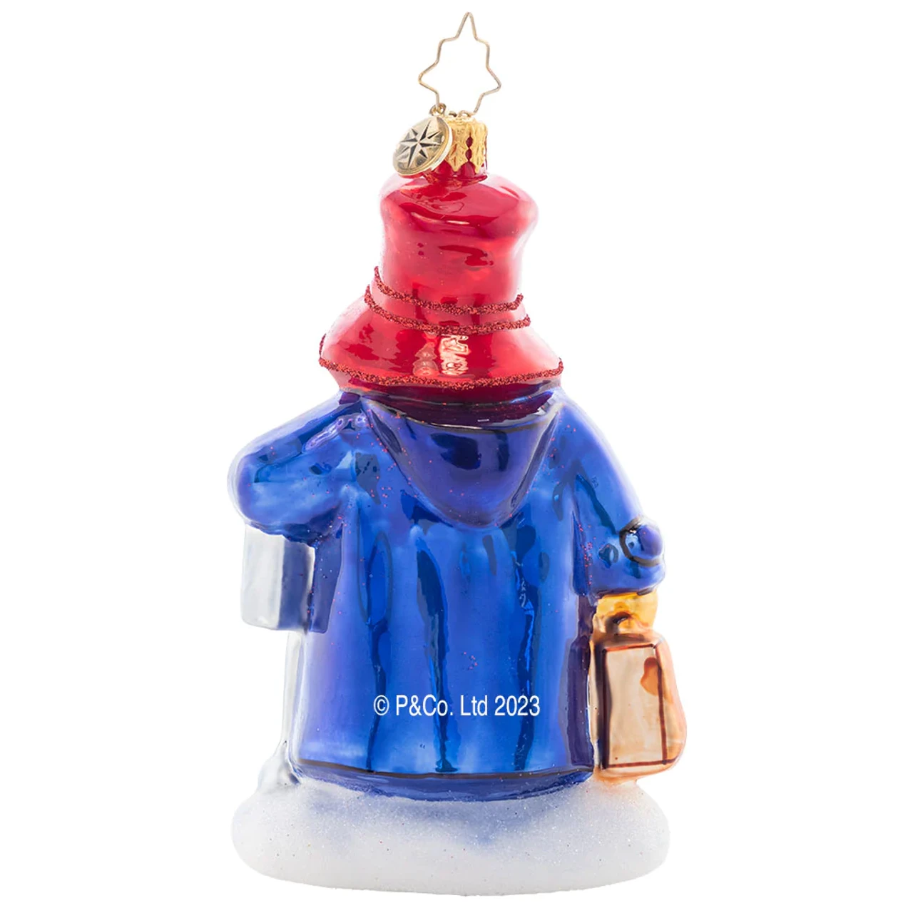 Christopher Radko One-Way Ticket To Paddington Glass Christmas Ornament 1021467 6 Christopher Radko One-Way Ticket To Paddington Glass Christmas Ornament 1021467 - Image 4
