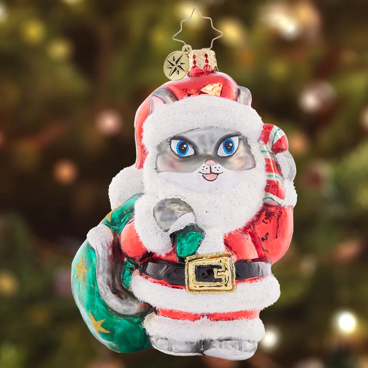 Christopher Radko Very Meow-Y Christmas Glass Ornament 1021506 4 Christopher Radko Very Meow-Y Christmas Glass Ornament 1021506 - Image 2