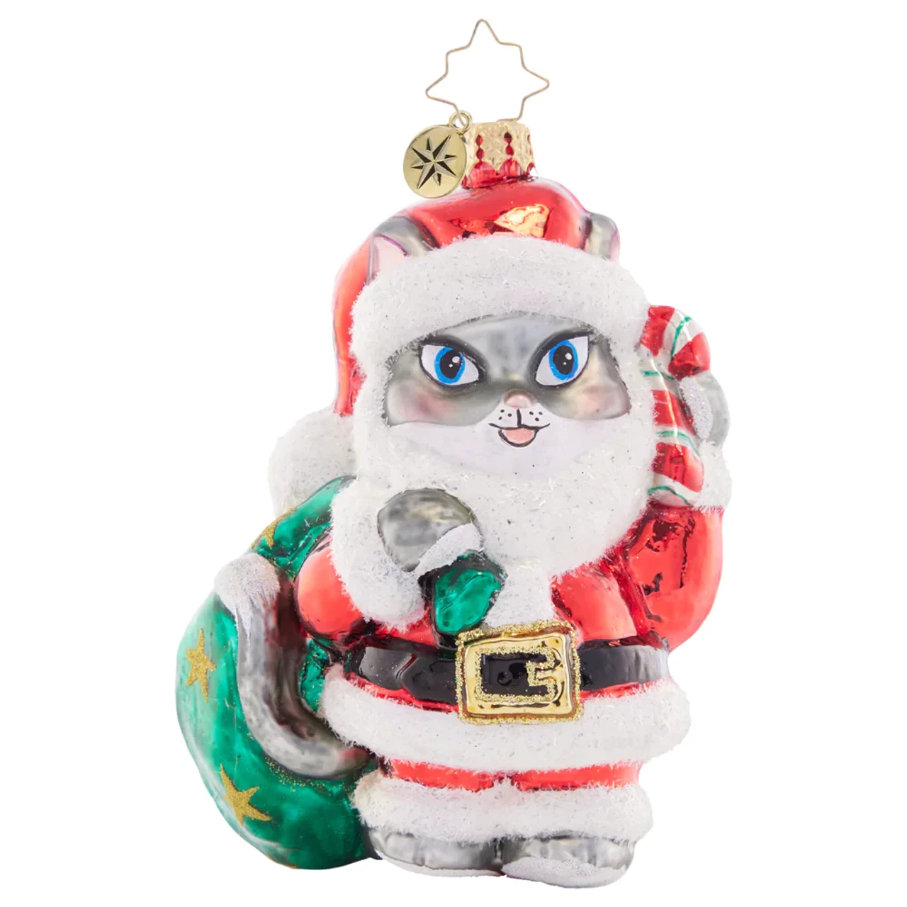 Christopher Radko Very Meow-Y Christmas Glass Ornament 1021506 3 Christopher Radko Very Meow-Y Christmas Glass Ornament 1021506