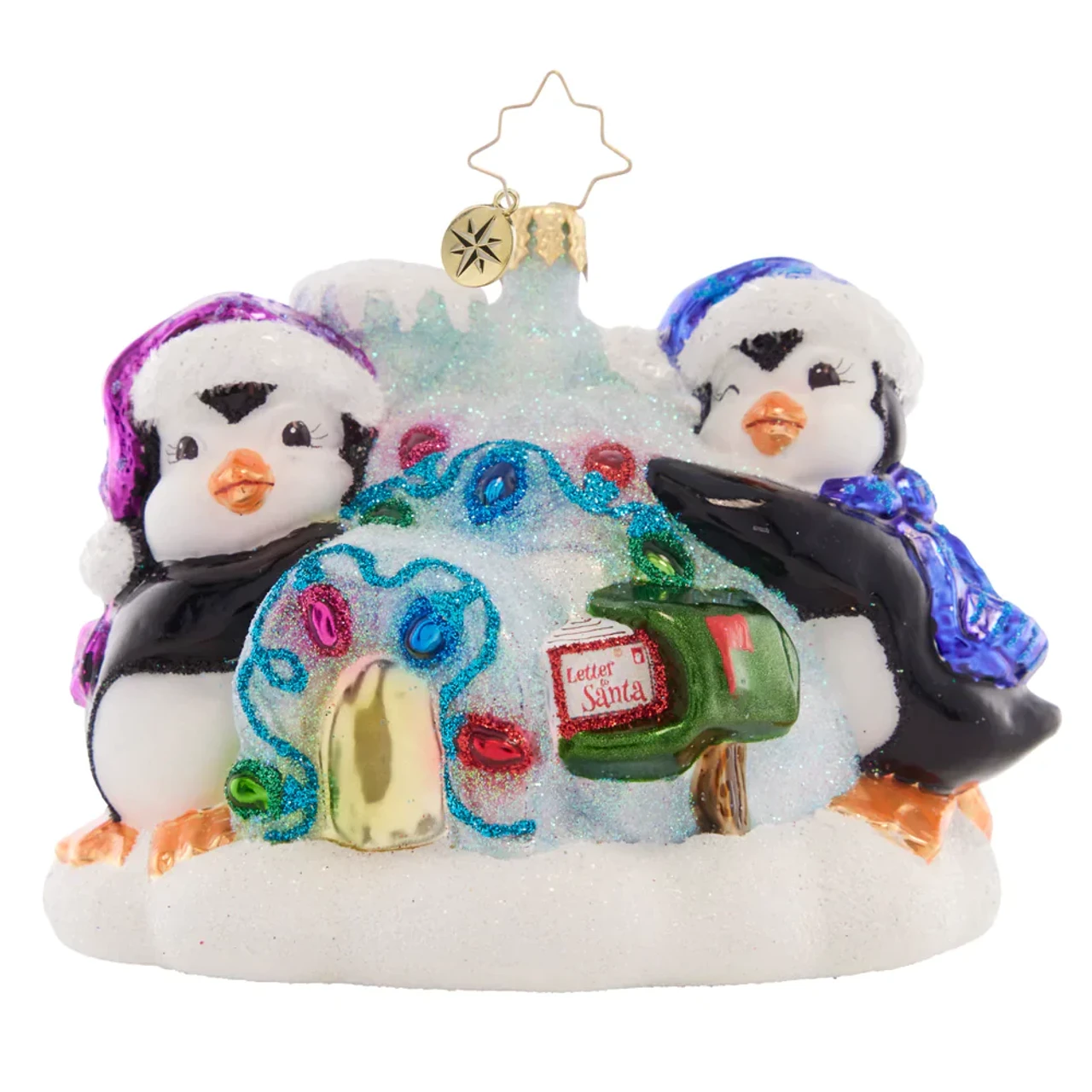 Christopher Radko Welcome Home Igloo Glass Christmas Ornament 1021528 3 Christopher Radko Welcome Home Igloo Glass Christmas Ornament 1021528