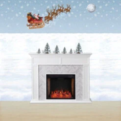 Pack Of 6 Christmas Holiday Decorative Snowscape Backdrop 30'
