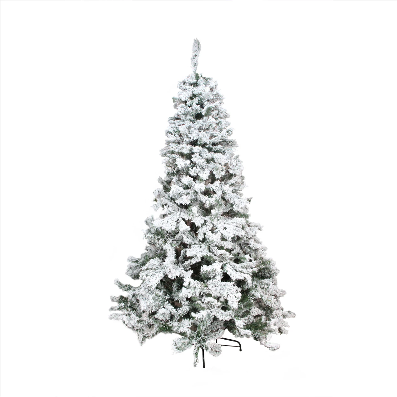 4.5' Heavily Flocked Pine Medium Artificial Christmas Tree - Unlit 3 4.5' Heavily Flocked Pine Medium Artificial Christmas Tree - Unlit