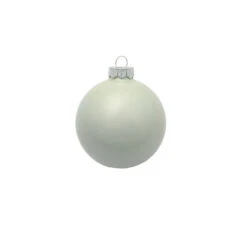 40ct Polar White Pearl Glass Christmas Ball Ornaments 1.25" (30mm)
