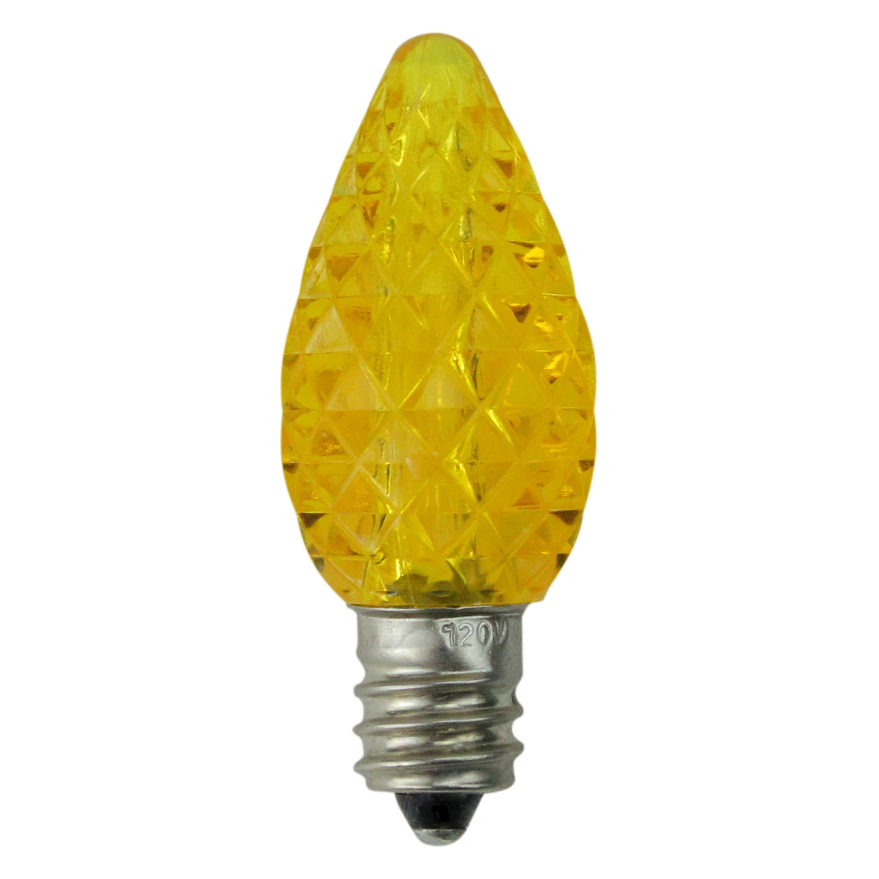 Pack Of 25 Faceted LED C7 Yellow Christmas Replacement Bulbs 3 Pack Of 25 Faceted LED C7 Yellow Christmas Replacement Bulbs