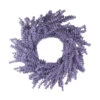 16" Purple Wisteria Flower Artificial Spring Wreath - Unlit