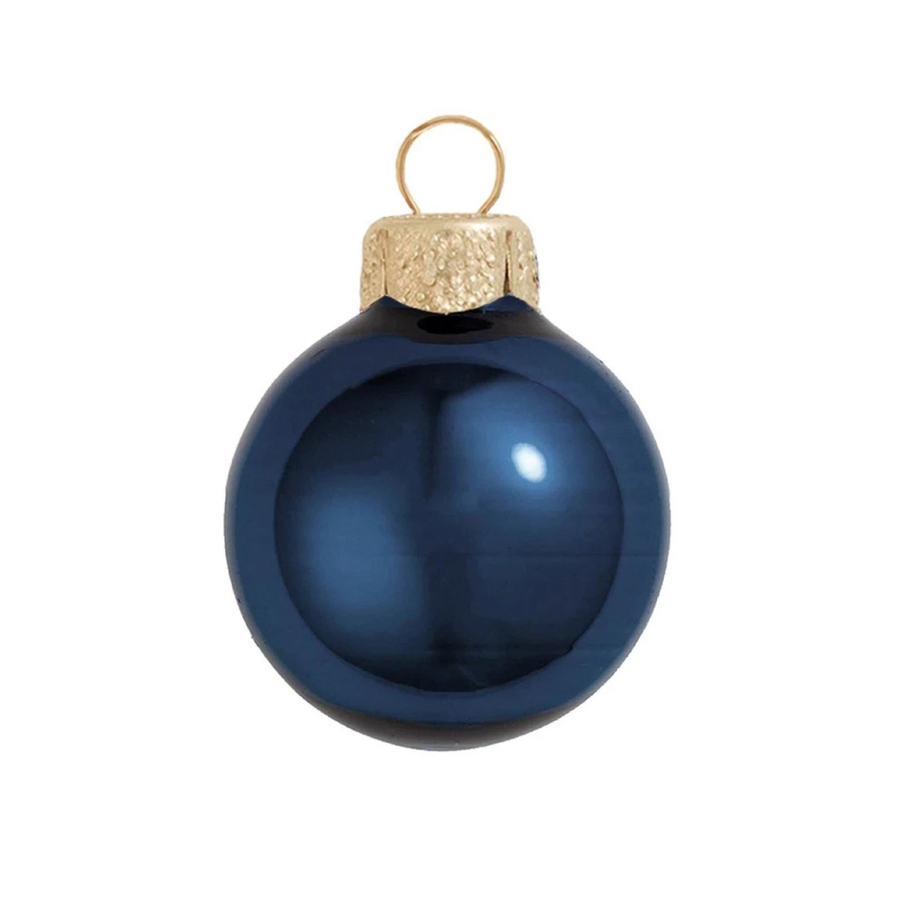 28ct Midnight Blue Glass Pearl Christmas Ball Ornaments 2" (50mm) 3 28ct Midnight Blue Glass Pearl Christmas Ball Ornaments 2" (50mm)