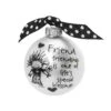 "Friendship Is One Of Life's Blessings" Marci Glass Christmas Ball Ornament 2.75" (70mm)