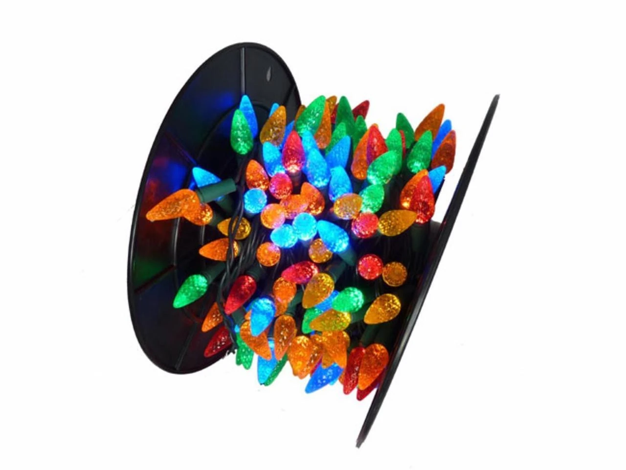 210 Multi-Color LED C6 Commercial Mini Christmas Lights - 56.5 Ft Green Wire 3 210 Multi-Color LED C6 Commercial Mini Christmas Lights - 56.5 Ft Green Wire