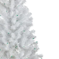 4' Pre-Lit White Artificial Christmas Tree, Green Lights 7 4' Pre-Lit White Artificial Christmas Tree, Green Lights -Christmas Decoration Store 427 76746.1684856068