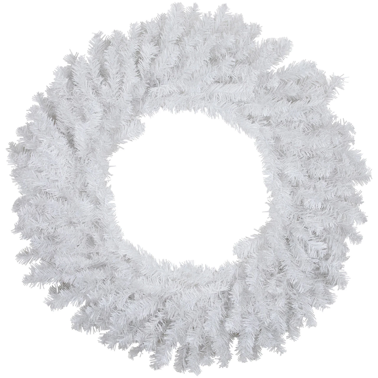 White Canadian Pine Artificial Christmas Wreath, 30 Inch, Unlit 3 White Canadian Pine Artificial Christmas Wreath, 30 Inch, Unlit