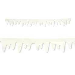 Club Pack Of 24 Christmas Holiday Icicle Border Decorations 3' 11"