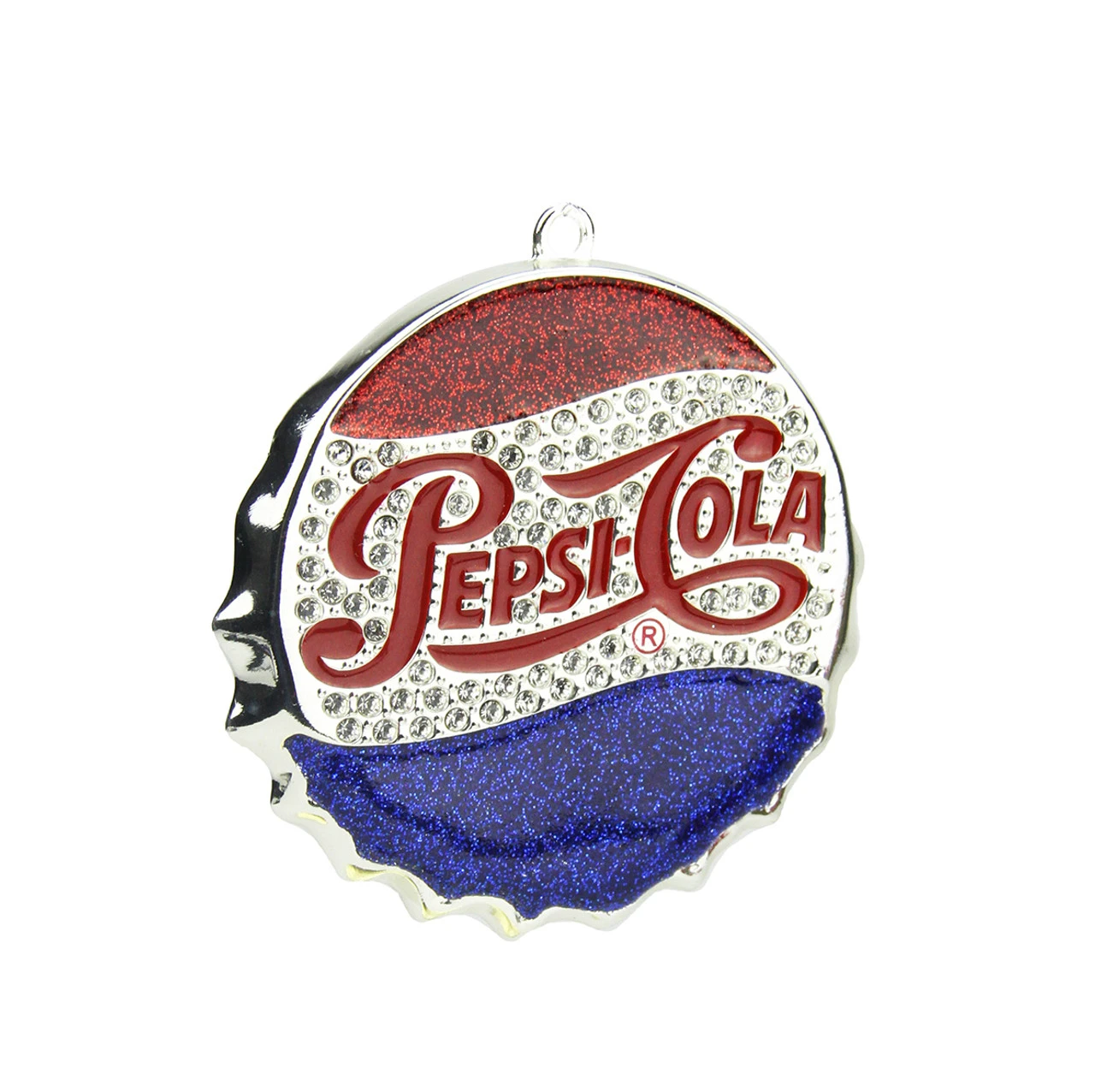 3" Blue And Red "PEPSI COLA" Bottle Cap Logo Christmas Ornament 3 3" Blue And Red "PEPSI COLA" Bottle Cap Logo Christmas Ornament