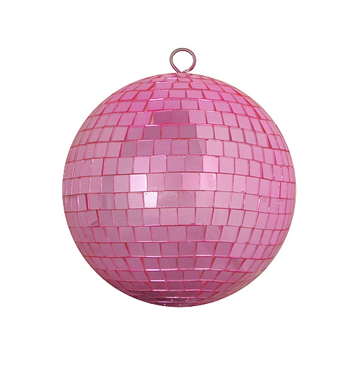 Bubblegum Pink Mirrored Glass Disco Ball Christmas Ornament 8" (200mm) 3 Bubblegum Pink Mirrored Glass Disco Ball Christmas Ornament 8" (200mm)