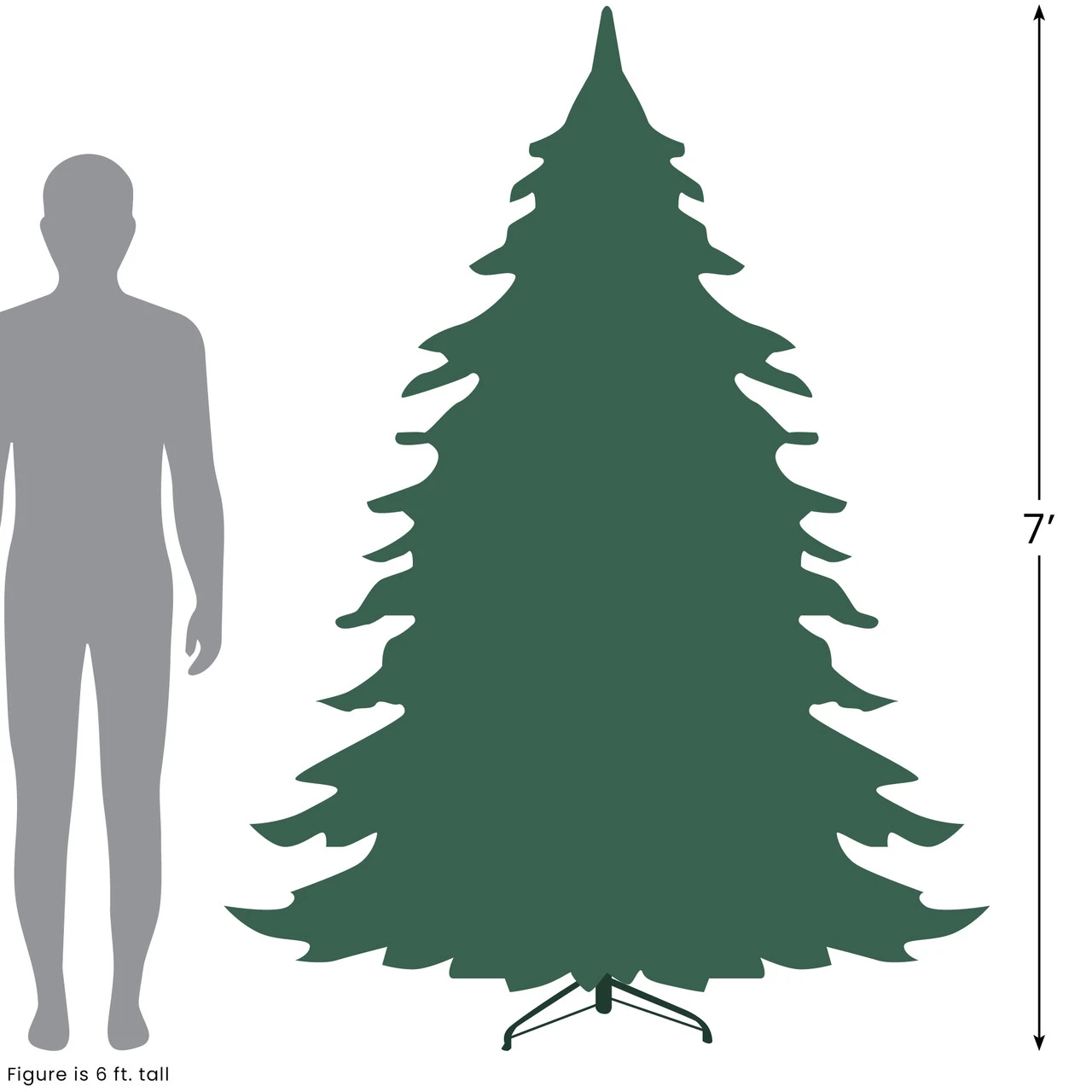 7' Metallic Platinum Artificial Tinsel Christmas Tree - Unlit 8 7' Metallic Platinum Artificial Tinsel Christmas Tree - Unlit - Image 6