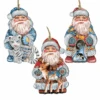 Set Of 3 Santa Wild Adventure Wooden Christmas Ornaments 5.5" 2 Set Of 3 Santa Wild Adventure Wooden Christmas Ornaments 5.5" -Christmas Decoration Store 8100009s3 1 56454.1667549586