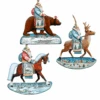 Set Of 3 Traveling Santa Claus Wooden Christmas Ornaments 5.5" 2 Set Of 3 Traveling Santa Claus Wooden Christmas Ornaments 5.5" -Christmas Decoration Store 8100016s3 1 91417.1667549761