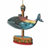 Set Of 2 Whale Carousel Wooden Christmas Ornaments 5.5" 1 Set Of 2 Whale Carousel Wooden Christmas Ornaments 5.5" -Christmas Decoration Store 8114037 1 10802.1667549772