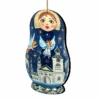 Set Of 2 Matreshka Doll With Flying Angels Wooden Christmas Ornaments 5.5" -Christmas Decoration Store 8115941 1 84732.1667549837