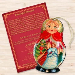 Set Of 2 Matreshka Doll And A Nutcracker Wooden Christmas Ornaments 5.5" 8 Set Of 2 Matreshka Doll And A Nutcracker Wooden Christmas Ornaments 5.5" -Christmas Decoration Store 8115942 3 32943.1667549840