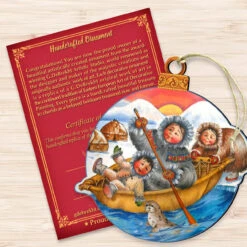 Set Of 2 Ride The Waves To North Pole Santa Wooden Christmas Ornaments 5.5" 8 Set Of 2 Ride The Waves To North Pole Santa Wooden Christmas Ornaments 5.5" -Christmas Decoration Store 8117418 3 95881.1667549859