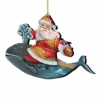 Set Of 2 Santa Ride Whale Coastal Wooden Christmas Ornaments 5.5" 2 Set Of 2 Santa Ride Whale Coastal Wooden Christmas Ornaments 5.5" -Christmas Decoration Store 8117827 1 00111.1667549874