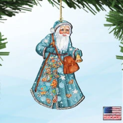 Set Of 2 Santa The Coastal Fishermen Wooden Christmas Ornamentsby G.DeBrekht 9 Set Of 2 Santa The Coastal Fishermen Wooden Christmas Ornamentsby G.DeBrekht -Christmas Decoration Store 8124120 2 4 00920.1667549922