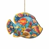 Set Of 2 Vivid Tropical Fish Wooden Christmas Ornaments 5.5" 2 Set Of 2 Vivid Tropical Fish Wooden Christmas Ornaments 5.5" -Christmas Decoration Store 8126121 1 57891.1667549926