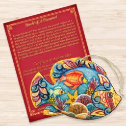 Set Of 2 Vivid Tropical Fish Wooden Christmas Ornaments 5.5" 8 Set Of 2 Vivid Tropical Fish Wooden Christmas Ornaments 5.5" -Christmas Decoration Store 8126121 3 67785.1667549927
