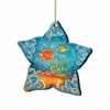 Set Of 2 Sea Star Seaside Wooden Christmas Ornaments 5.5" 1 Set Of 2 Sea Star Seaside Wooden Christmas Ornaments 5.5" -Christmas Decoration Store 8126151 1 31106.1667549666