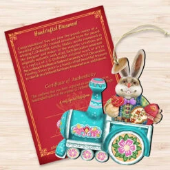 Set Of 2 Easter Bunny Train Ride In A Village Wooden Christmas Ornaments 5.5" 8 Set Of 2 Easter Bunny Train Ride In A Village Wooden Christmas Ornaments 5.5" -Christmas Decoration Store 8129211 2 3 19764.1667549615