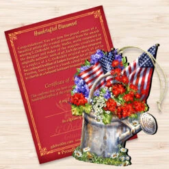 Set Of 2 American Freedom Celebration Wooden Christmas Ornaments 5.5" 8 Set Of 2 American Freedom Celebration Wooden Christmas Ornaments 5.5" -Christmas Decoration Store 8161040 1711 3 30277.1667549740