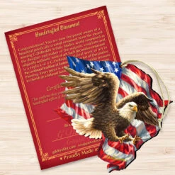 Set Of 2 American Independence Eagle Wooden Ornaments 5.5" -Christmas Decoration Store 8161052 1432 3 82795.1667549745