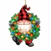 Set Of 2 Gnome Santa Wreath Lights Wooden Christmas Ornaments 5.5" 2 Set Of 2 Gnome Santa Wreath Lights Wooden Christmas Ornaments 5.5" -Christmas Decoration Store 8161053 dg 1 62913.1681987401