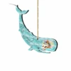 Set Of 2 Whale Beach Scene Wooden Christmas Ornaments 5.5" 1 Set Of 2 Whale Beach Scene Wooden Christmas Ornaments 5.5" -Christmas Decoration Store 8198516 1 00267.1667549673