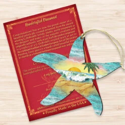 Set Of 2 Starfish Beach Scene Wooden Christmas Ornaments 5.5" 8 Set Of 2 Starfish Beach Scene Wooden Christmas Ornaments 5.5" -Christmas Decoration Store 8198531 3 24274.1667549690