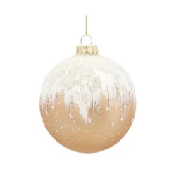 Set Of 6 Gold And White Finish Glass Christmas Ball Ornament 3.75-5.75" 9 Set Of 6 Gold And White Finish Glass Christmas Ball Ornament 3.75-5.75" -Christmas Decoration Store 83112 3 74926.1683977467