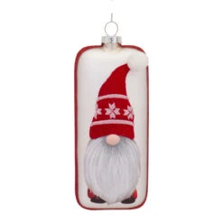 Set Of 12 Red And White Glass Gnome Christmas Ornament 6.25" 8 Set Of 12 Red And White Glass Gnome Christmas Ornament 6.25" -Christmas Decoration Store 83315 2 65650.1687598456