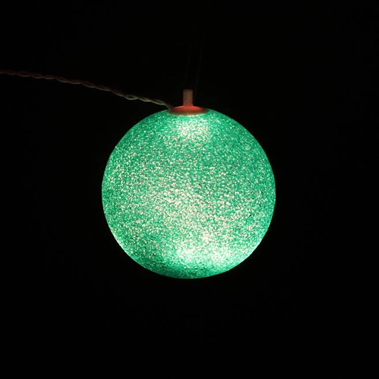 7" Green Lighted Twinkling Patio Christmas Hanging Decoration 4 7" Green Lighted Twinkling Patio Christmas Hanging Decoration - Image 2
