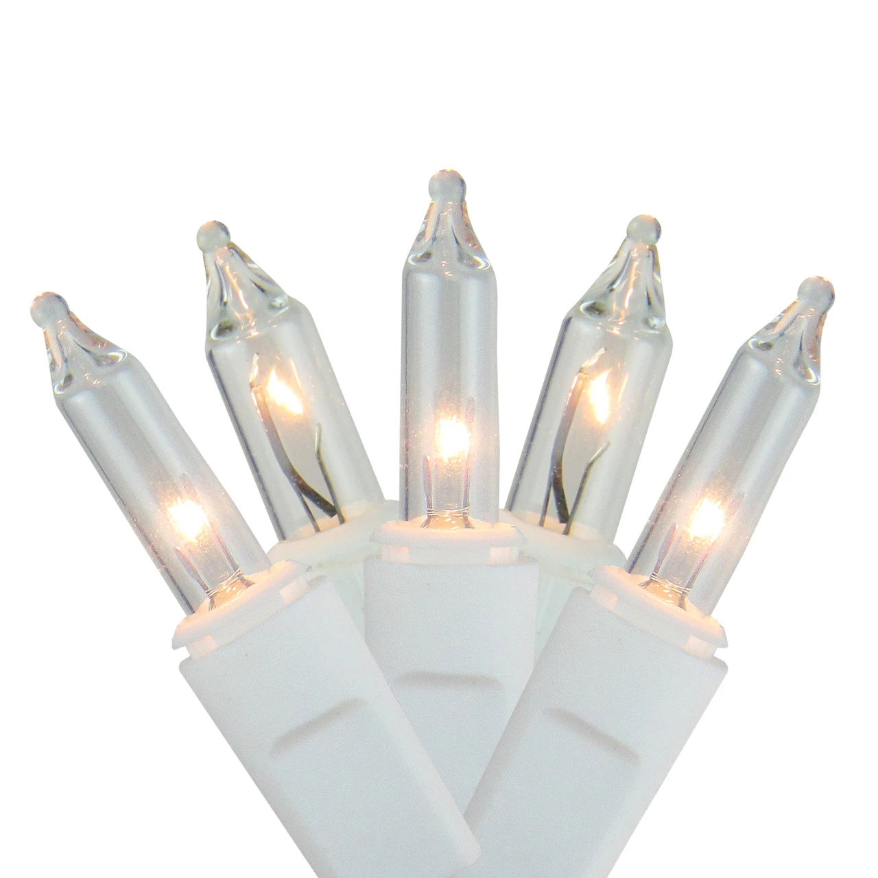 300 Clear Mini Icicle Christmas Lights - 8.5' White Wire 4 300 Clear Mini Icicle Christmas Lights - 8.5' White Wire - Image 2