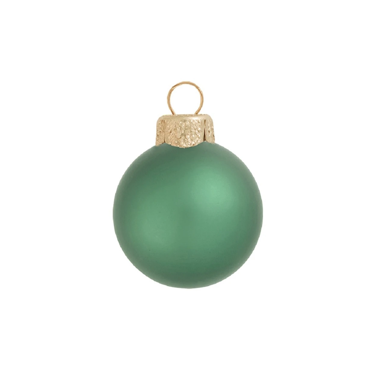28ct Soft Green Matte Glass Christmas Ball Ornaments 2" (50mm) 3 28ct Soft Green Matte Glass Christmas Ball Ornaments 2" (50mm)