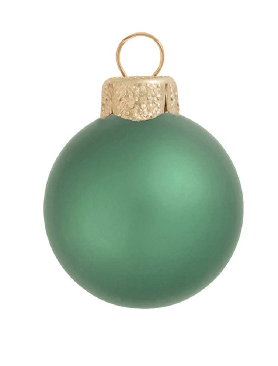 40ct Green Glass Matte Christmas Ball Ornaments 1.25" (30mm) 3 40ct Green Glass Matte Christmas Ball Ornaments 1.25" (30mm)