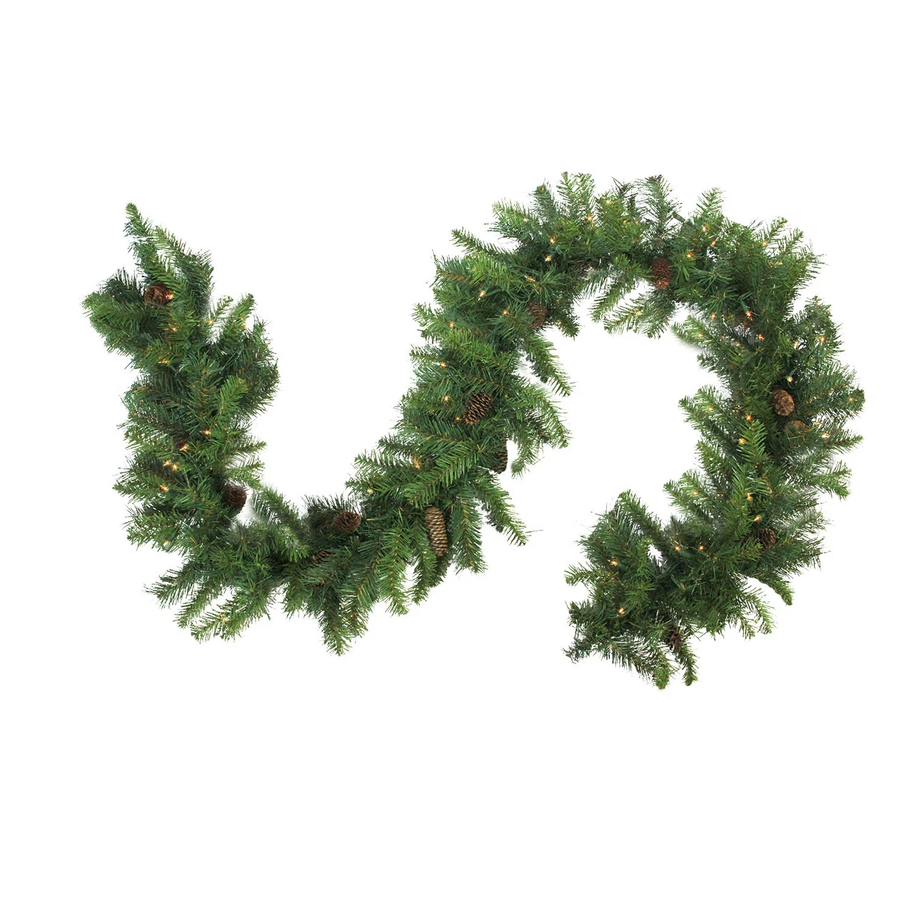 9' X 16" Pre-Lit Dakota Red Pine Artificial Christmas Garland - Warm White LED Lights 3 9' X 16" Pre-Lit Dakota Red Pine Artificial Christmas Garland - Warm White LED Lights