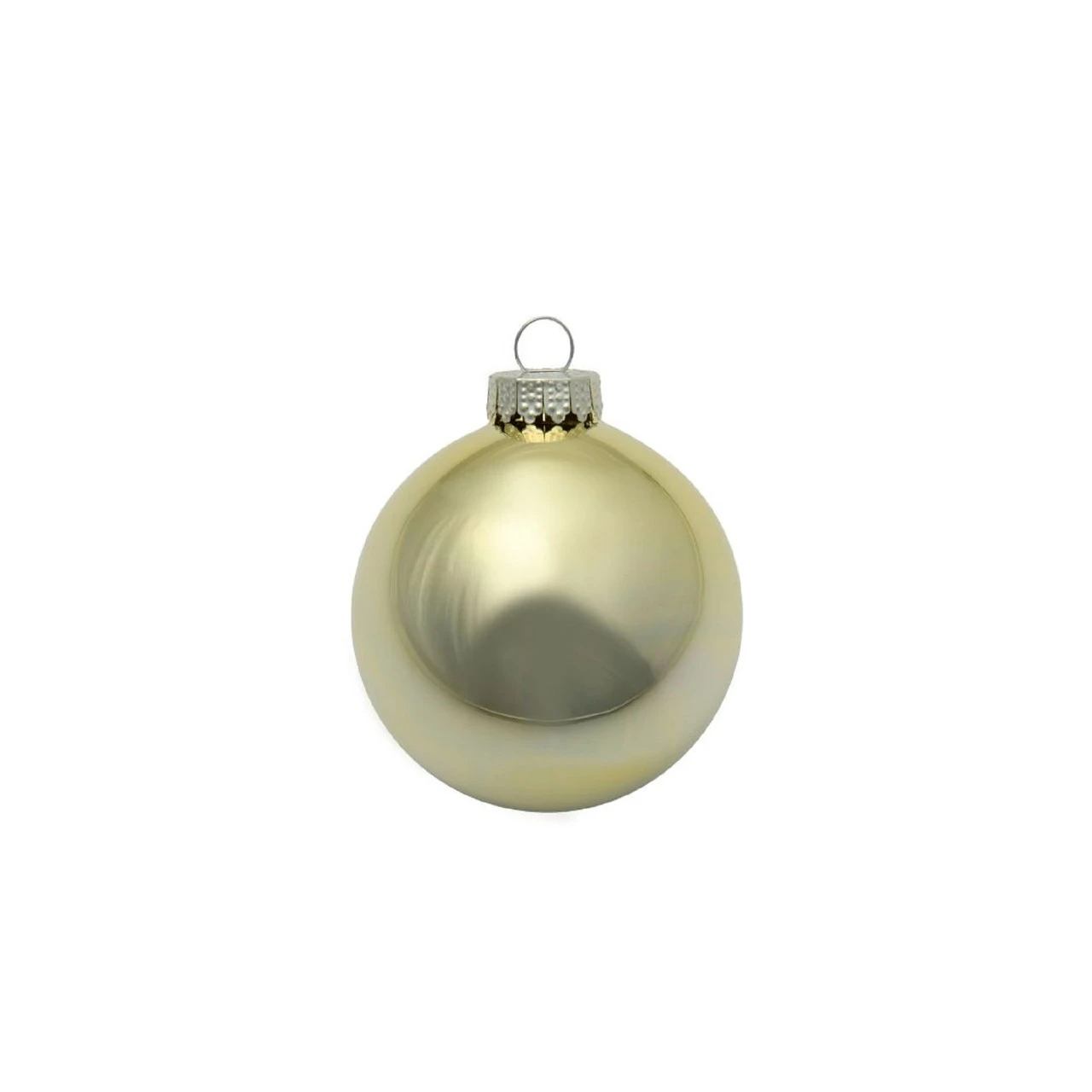 28ct Gold Shiny Finish Christmas Ball Ornaments 2" (50mm) 3 28ct Gold Shiny Finish Christmas Ball Ornaments 2" (50mm)