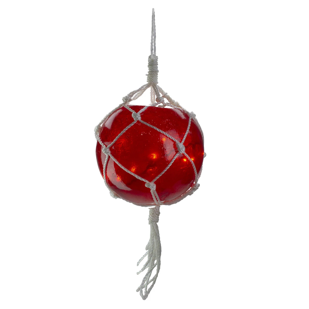 20ct Red Roped Light Ball Outdoor Christmas Decoration 11.5" 3 20ct Red Roped Light Ball Outdoor Christmas Decoration 11.5"