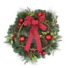 Red Berries And Ball Ornaments Artificial Christmas Wreath With Ribbon - 24-Inch, Unlit 2 Red Berries And Ball Ornaments Artificial Christmas Wreath With Ribbon - 24-Inch, Unlit -Christmas Decoration Store bepb9vcu1g9bqlchrv9cwj214rxdpmif 37948.1667659833